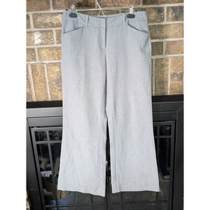 NY&Co Women's Light Gray Dress Pants Size 2 Avg Office Work Teacher Business EUC